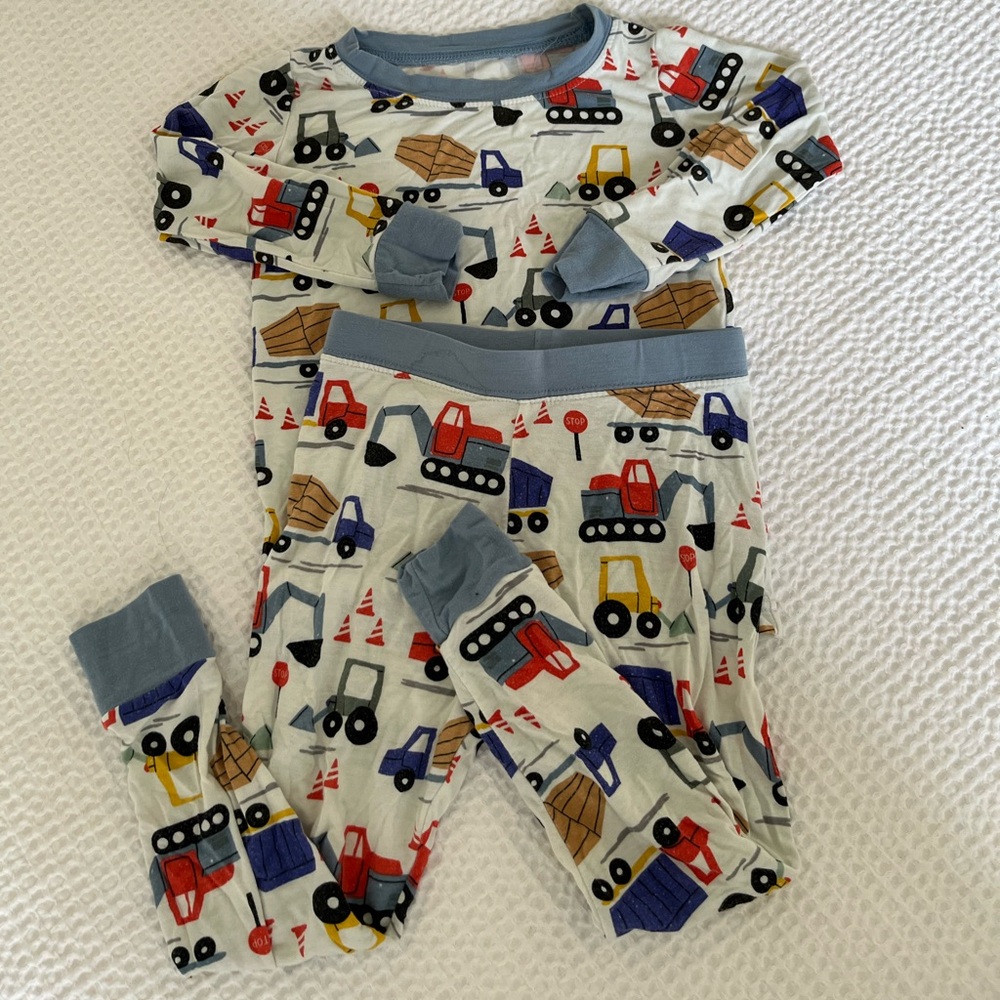 Little Sleepies Construction Two-Piece Pajama Set 18-24 months